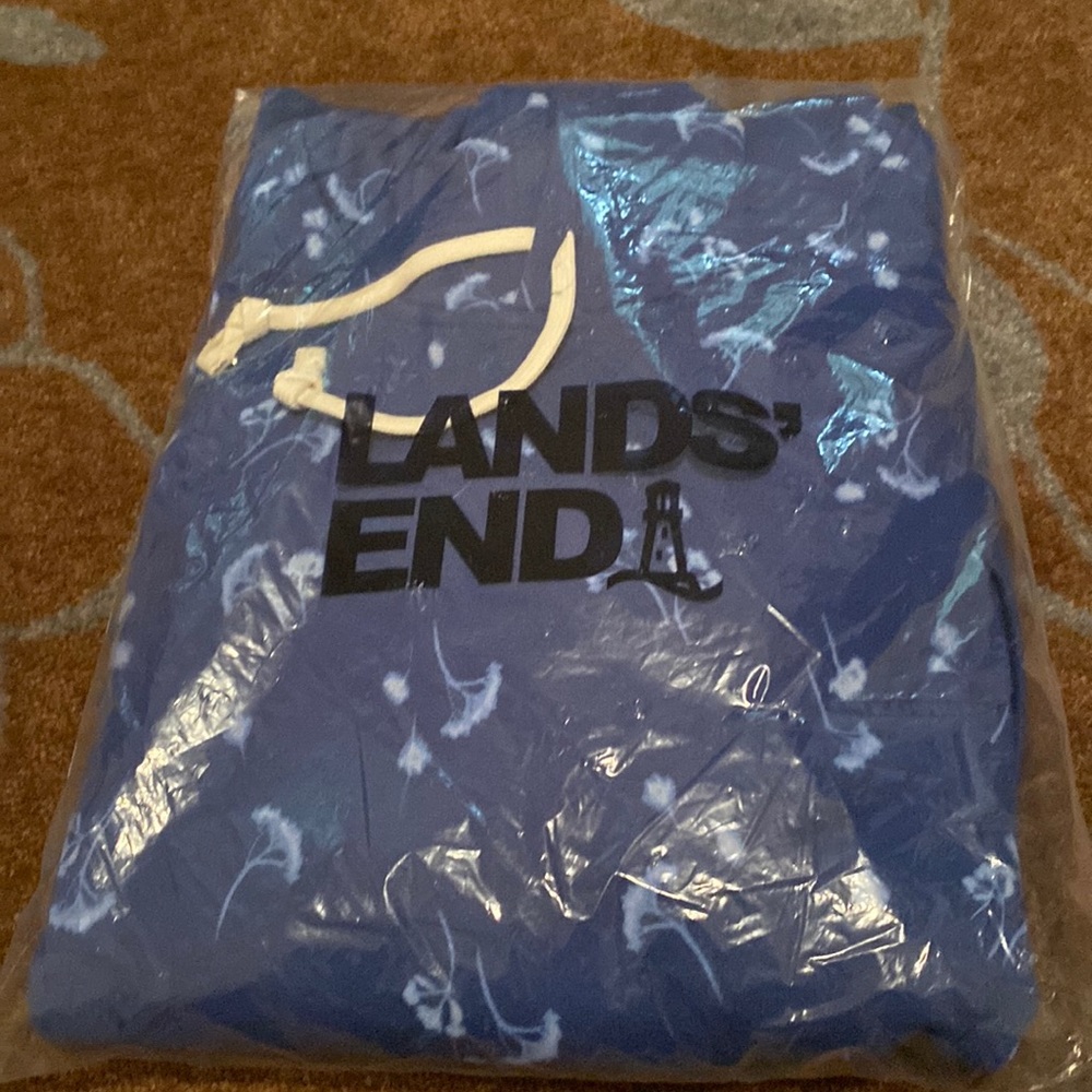Lands End hoodie unisex size 2x blue